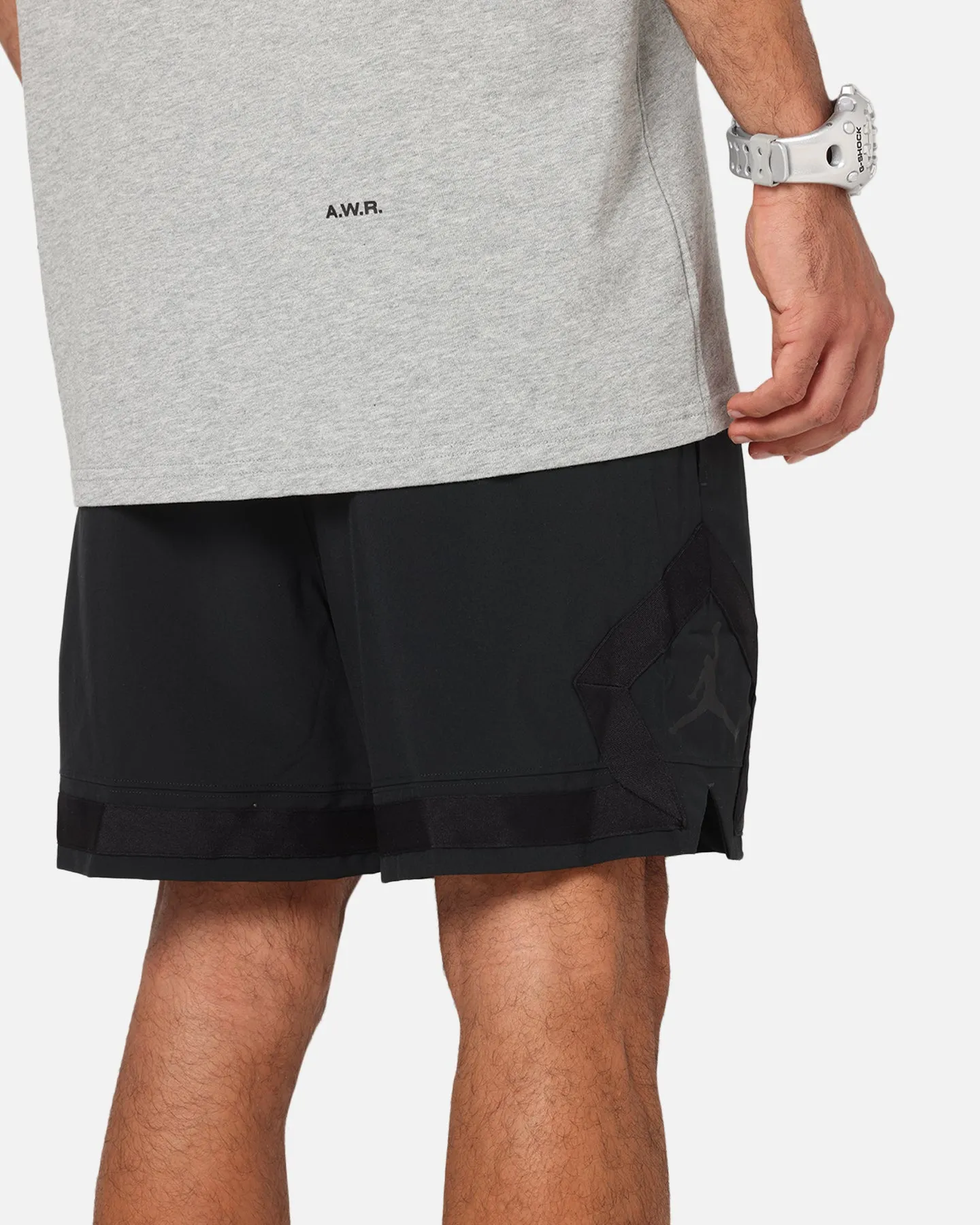 Jordan Jumpman Dri-Fit Woven Diamond Shorts Black/Black/Black Light Fit