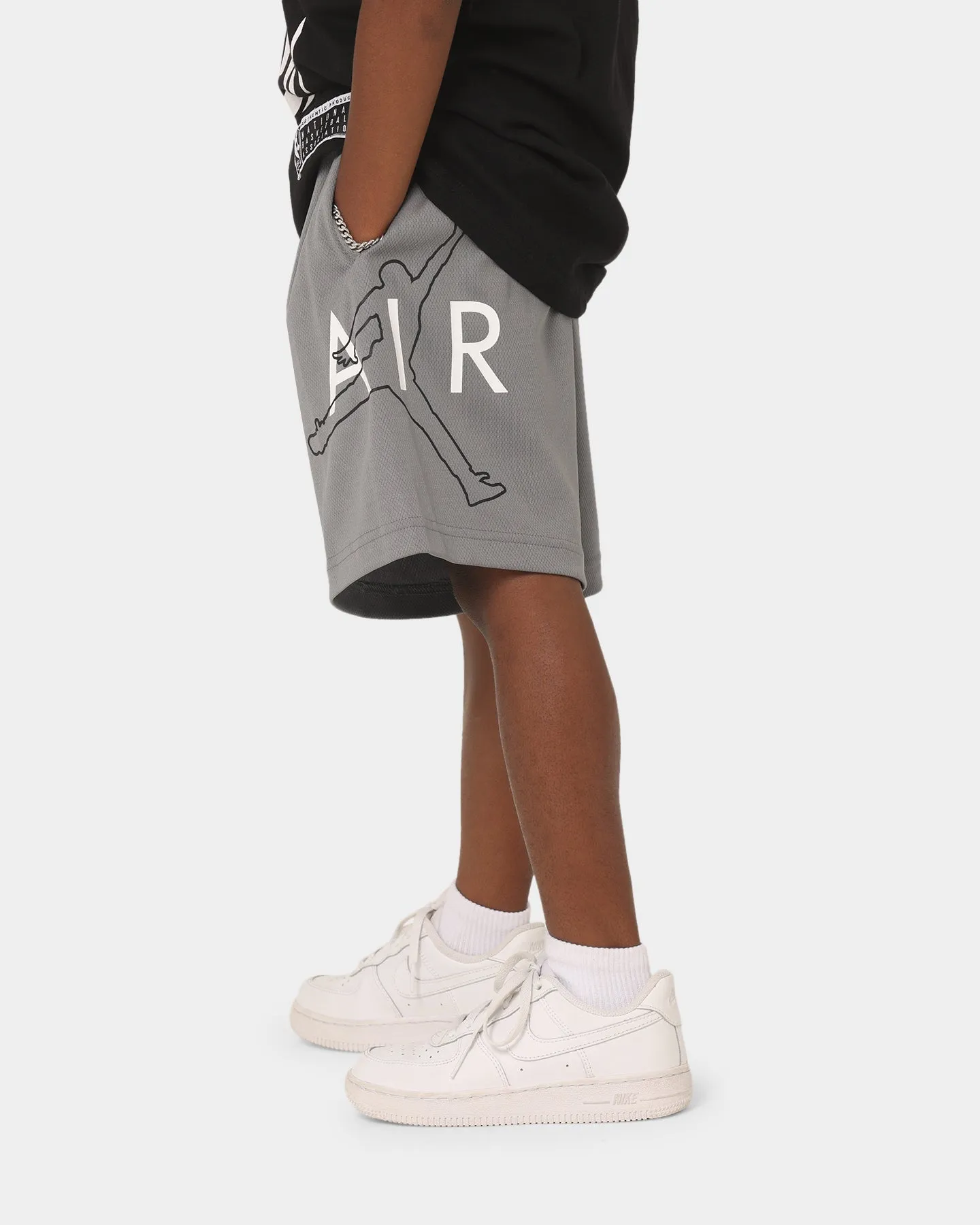 Cool Vibe Jordan Kids' Jumpman Big Sport Mesh Shorts Smoke Grey
