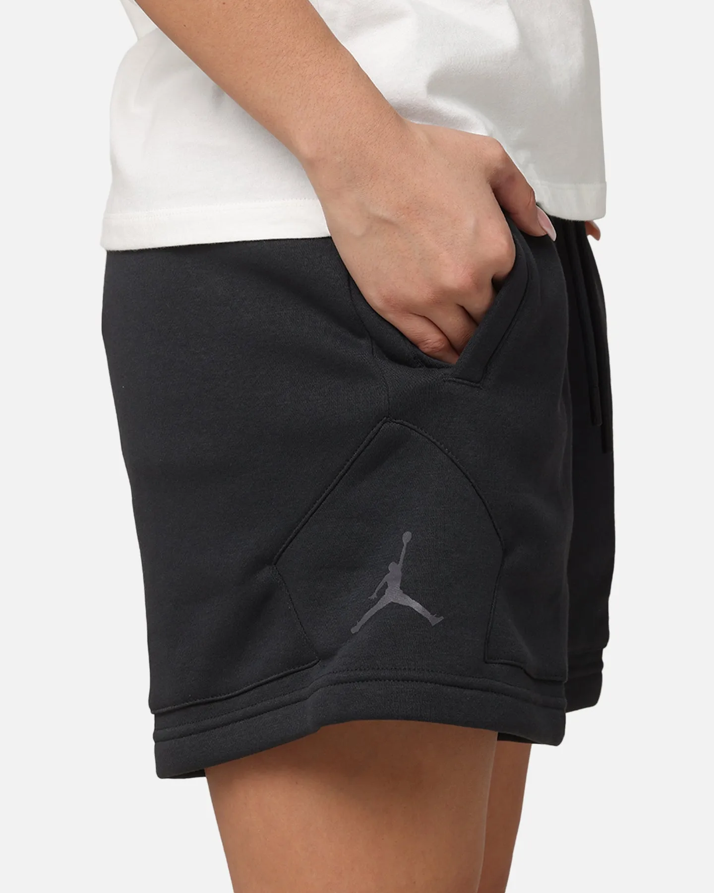 Breathable Mesh Panels Jordan Women's Paris Saint-Germain Brooklyn Fleece Graphic Shorts Off Noir