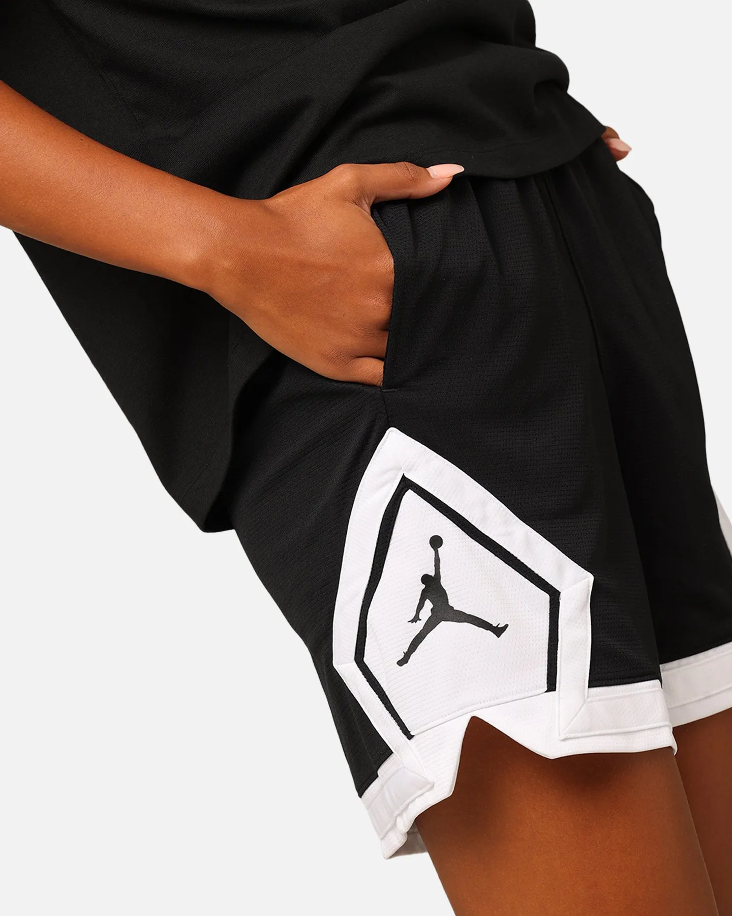sustainable product media industry Jordan Women's Sport Diamond Shorts Black/White