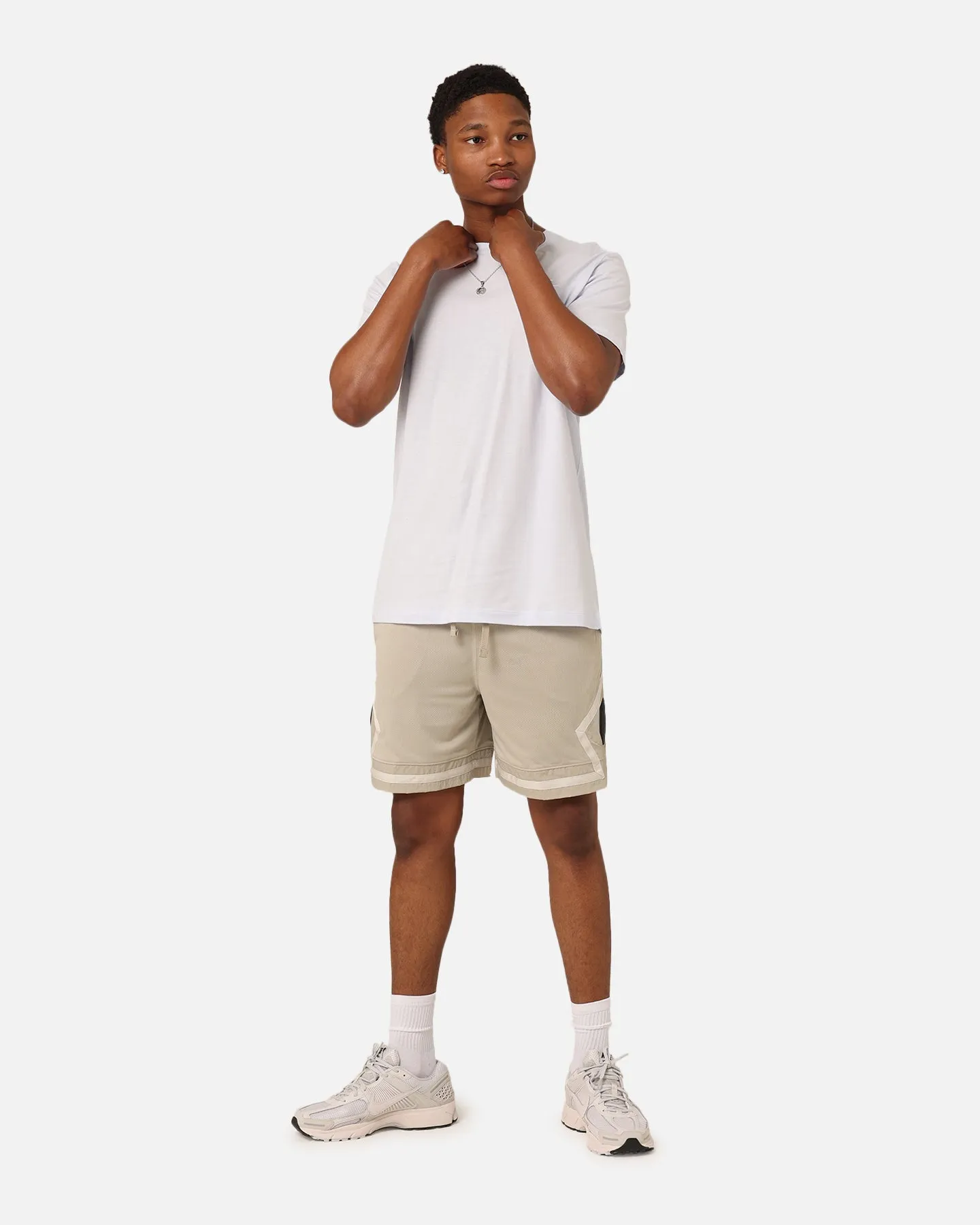 Unisex first day of school Jordan X Paris Saint-Germain Mesh Diamond Shorts Stone/Magma Orange