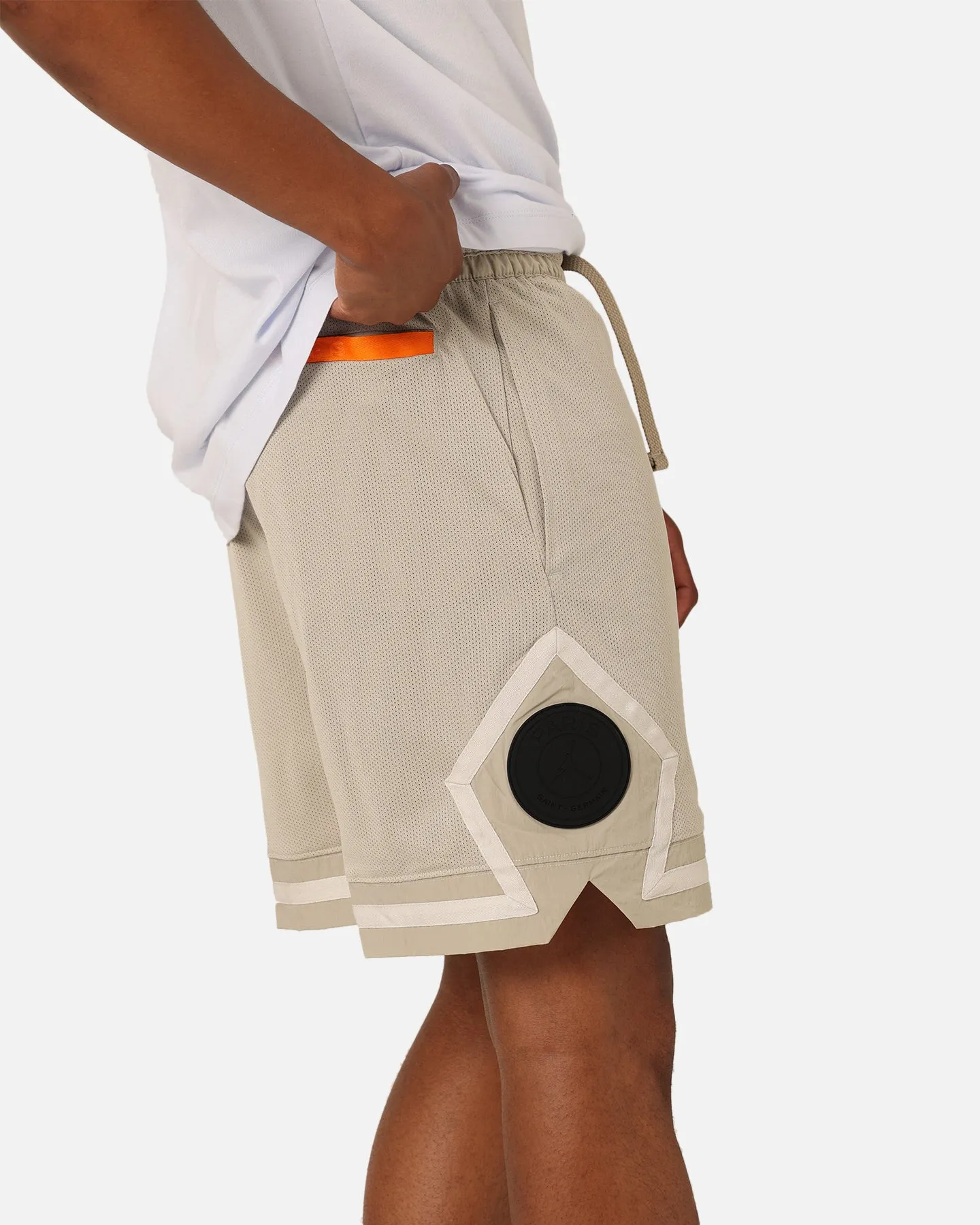 Chill Comfort Fit Jordan X Paris Saint-Germain Mesh Diamond Shorts Stone/Magma Orange