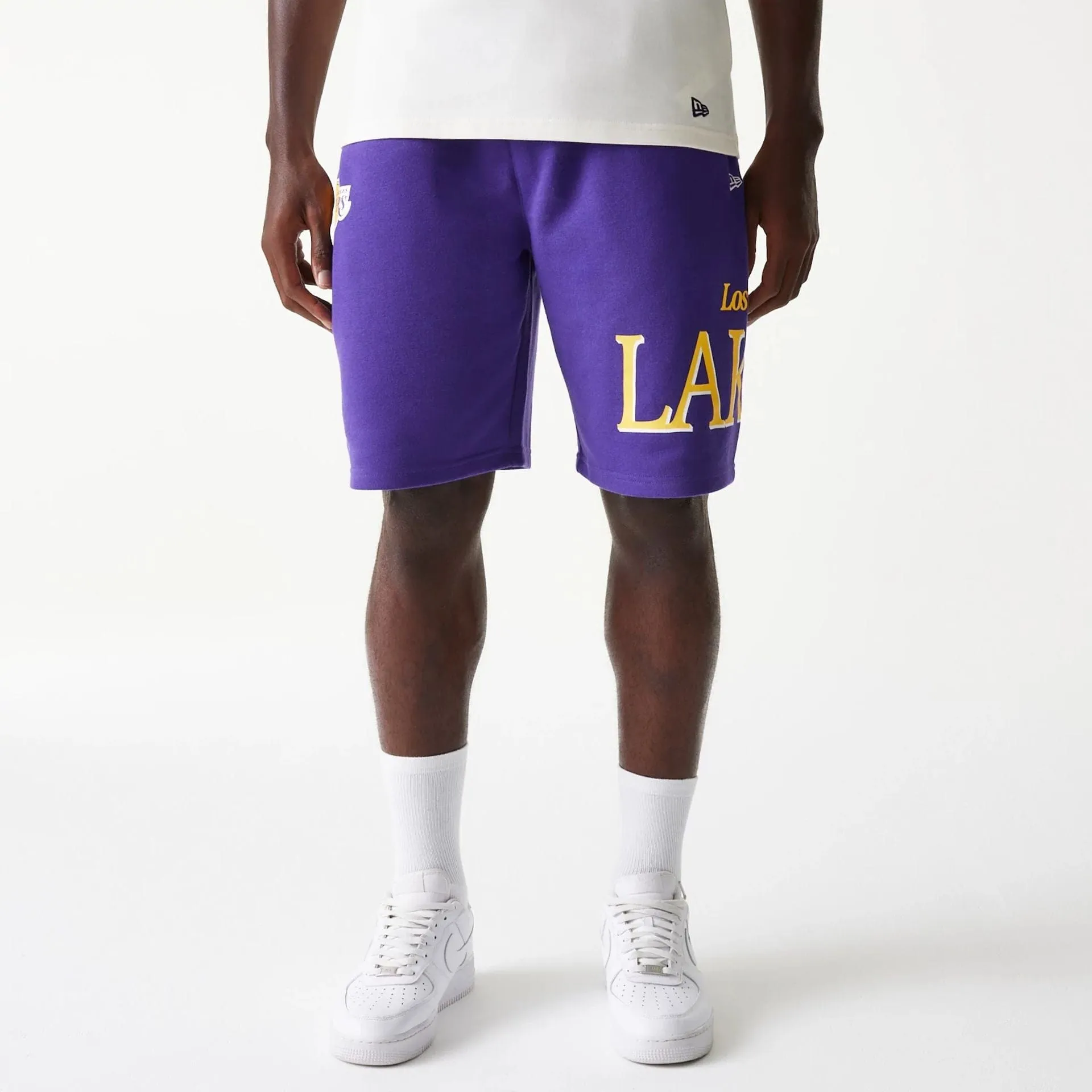 Holiday Gift Neat Look LA Lakers NBA Team Graphic Purple Shorts