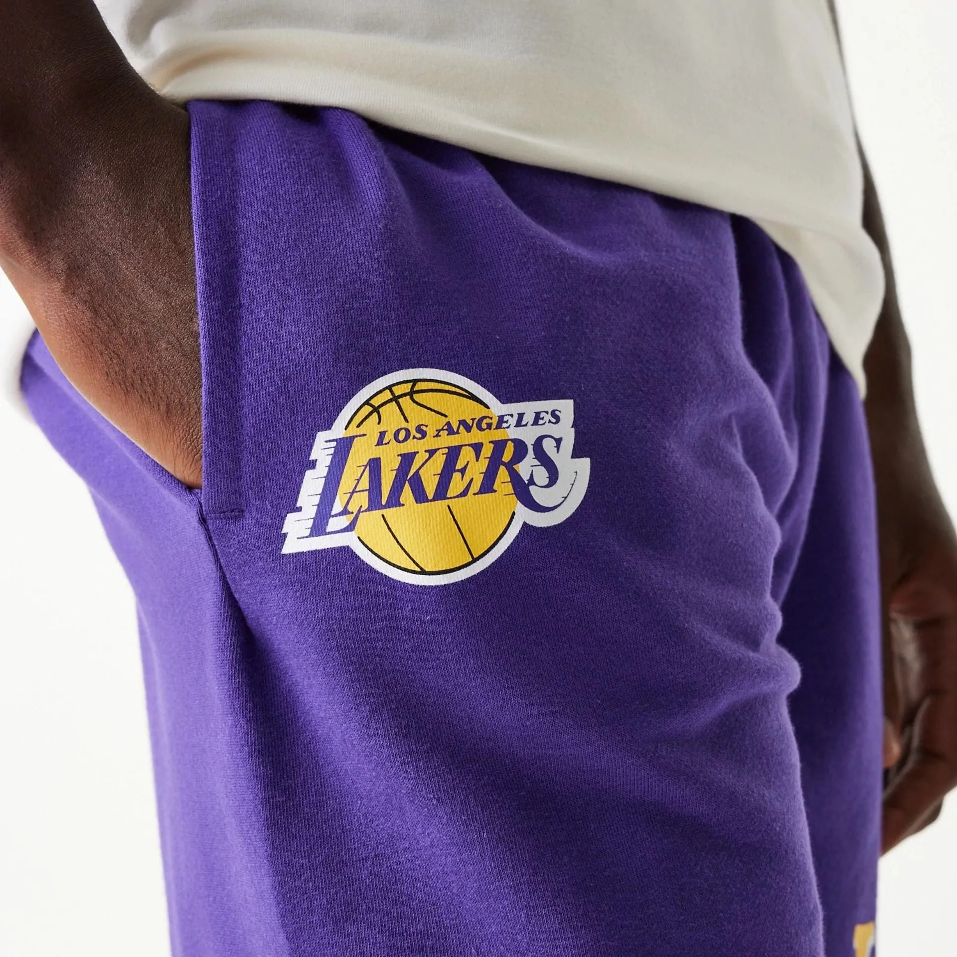 LA Lakers NBA Team Graphic Purple Shorts Daily Comfort