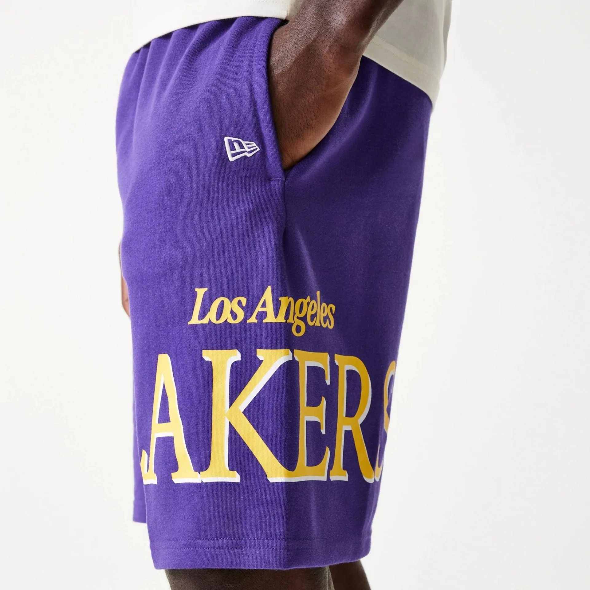 LA Lakers NBA Team Graphic Purple Shorts Dynamic Performance