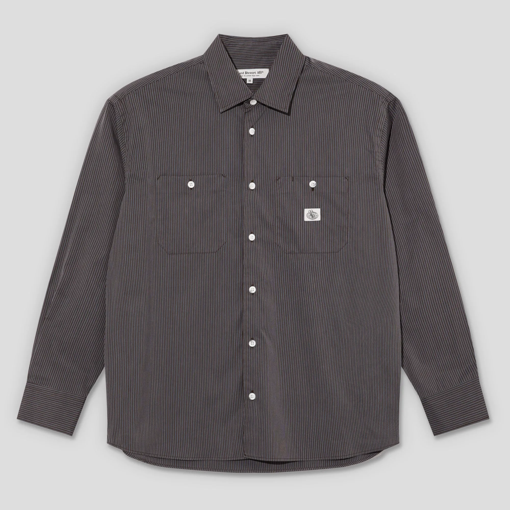 Lean Look MachineWashable Last Resort AB LS-SM001 Shirt - Navy Stripe