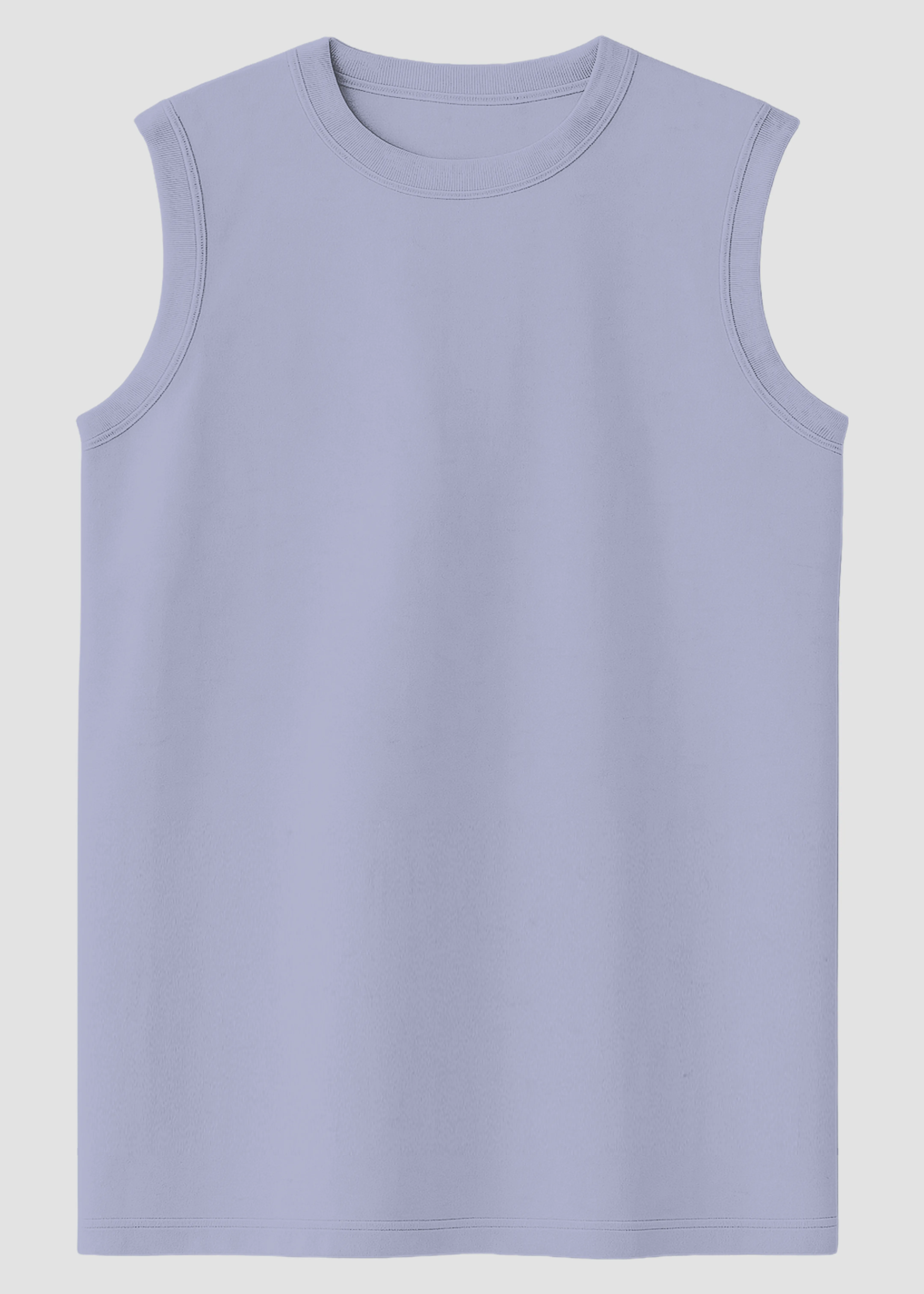 Lavender Men's Sleeveless T-Shirt | MS36 Quick Fit Design Light Fit Wear