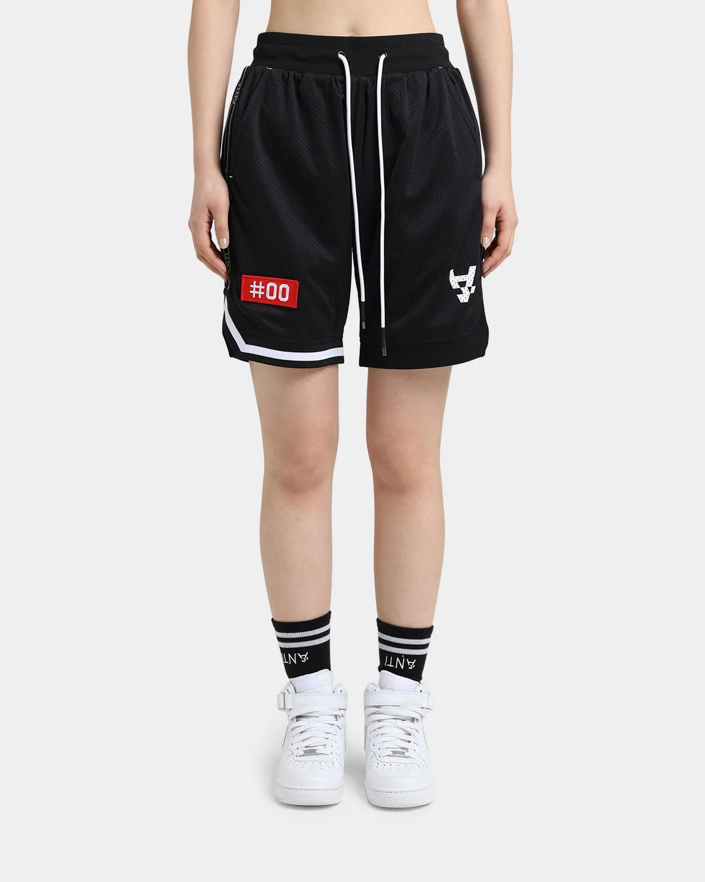 The Anti Order Off Season Basketball Shorts Black/White Light Flex Wear Faux Leather