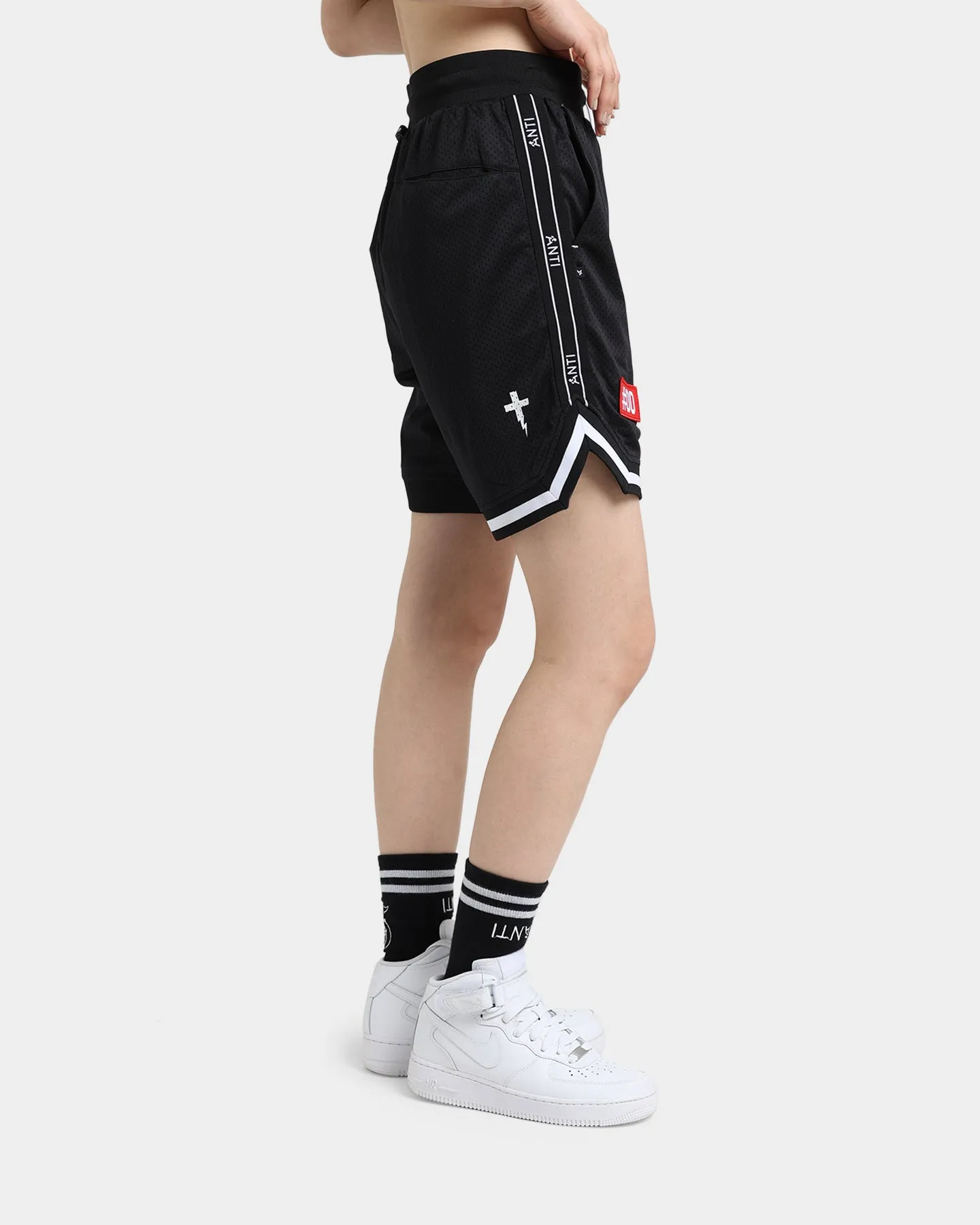 The Anti Order Off Season Basketball Shorts Black/White Quick Fit Style