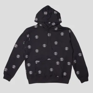 Earthy Tones Hoddle Jeans Dot Logo Hoodie - Black