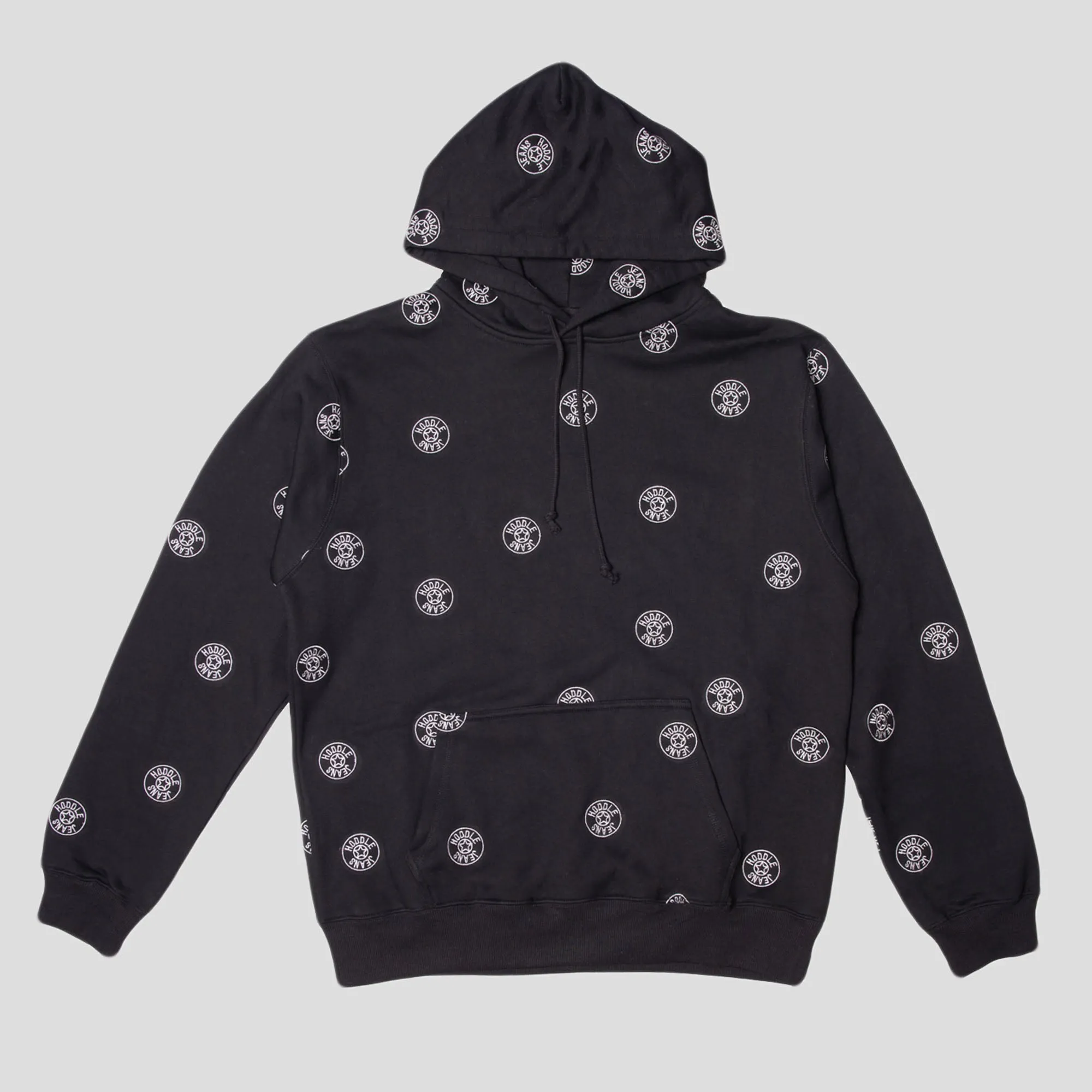 Earthy Tones Hoddle Jeans Dot Logo Hoodie - Black