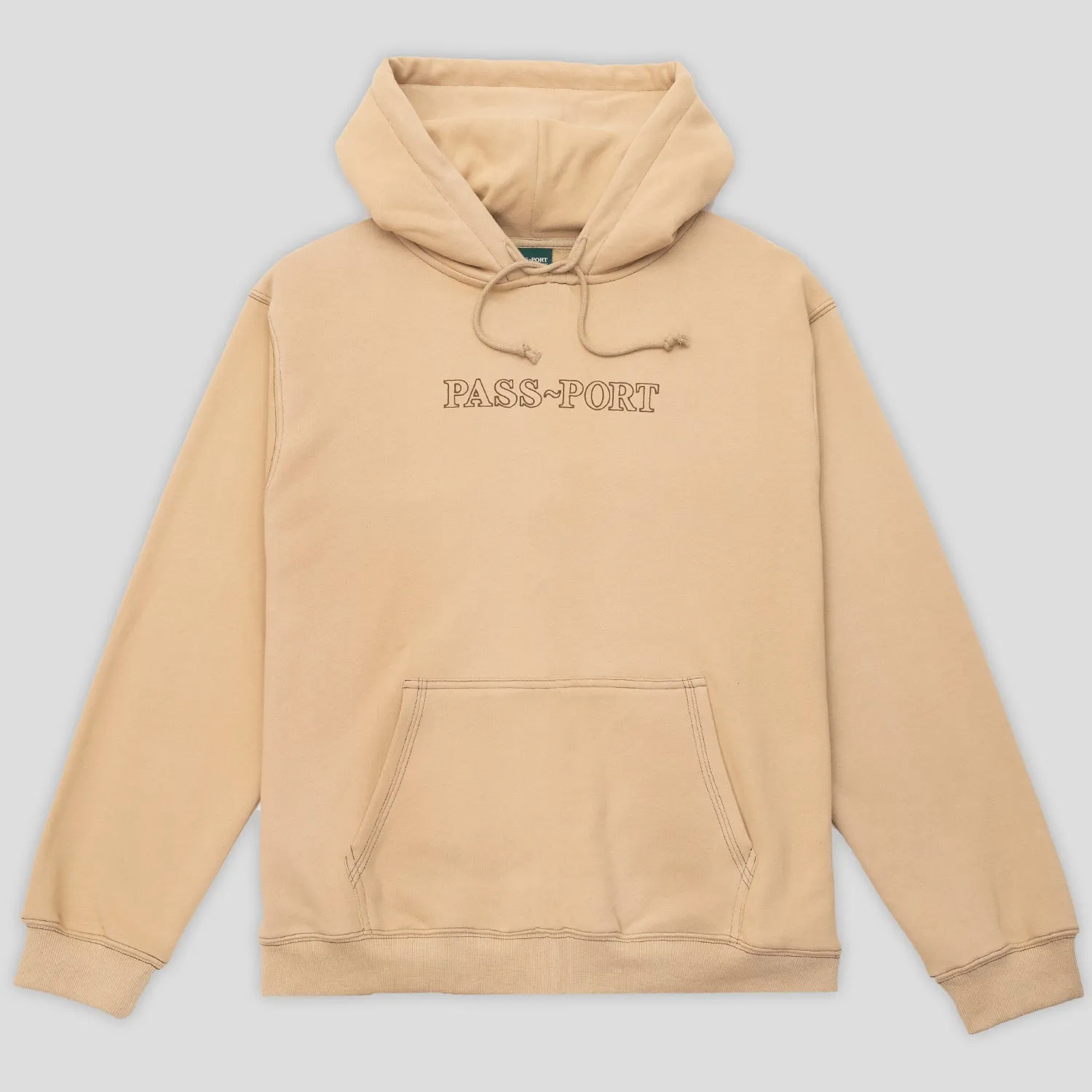 duck cloth Pass~Port Official Organic Cotton Hoodie - Sand
