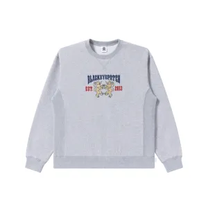 product value for money HERALDIC COLLEGE CREW SWEAT HEATHER GRAY
