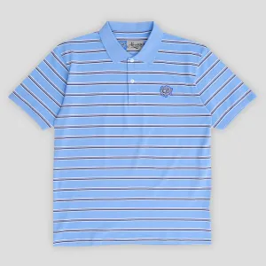 Always Do What You Should Do Educated Applique Polo - Blue / White Comfortable Layer Active Fit