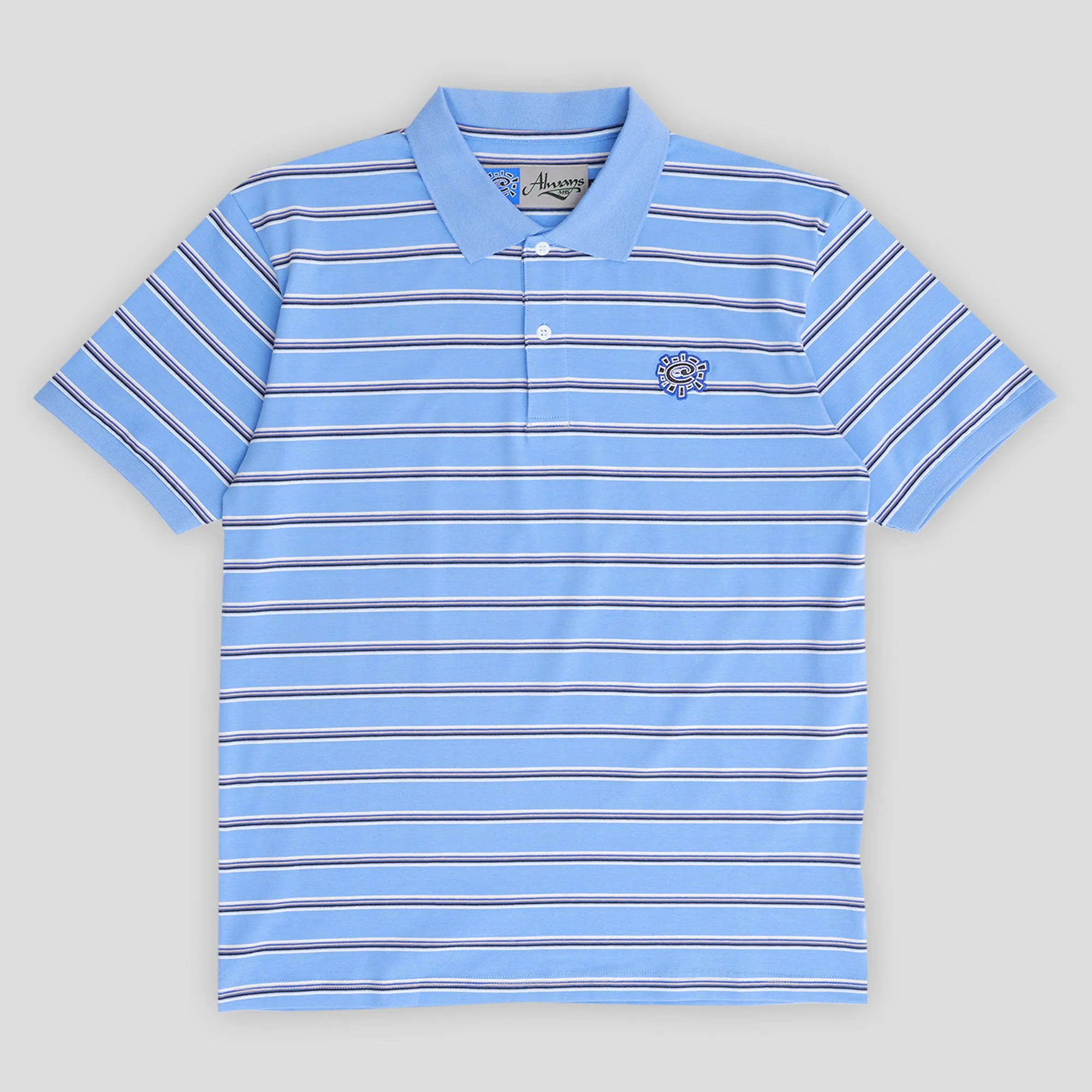 Always Do What You Should Do Educated Applique Polo - Blue / White Anti Fatigue Technology