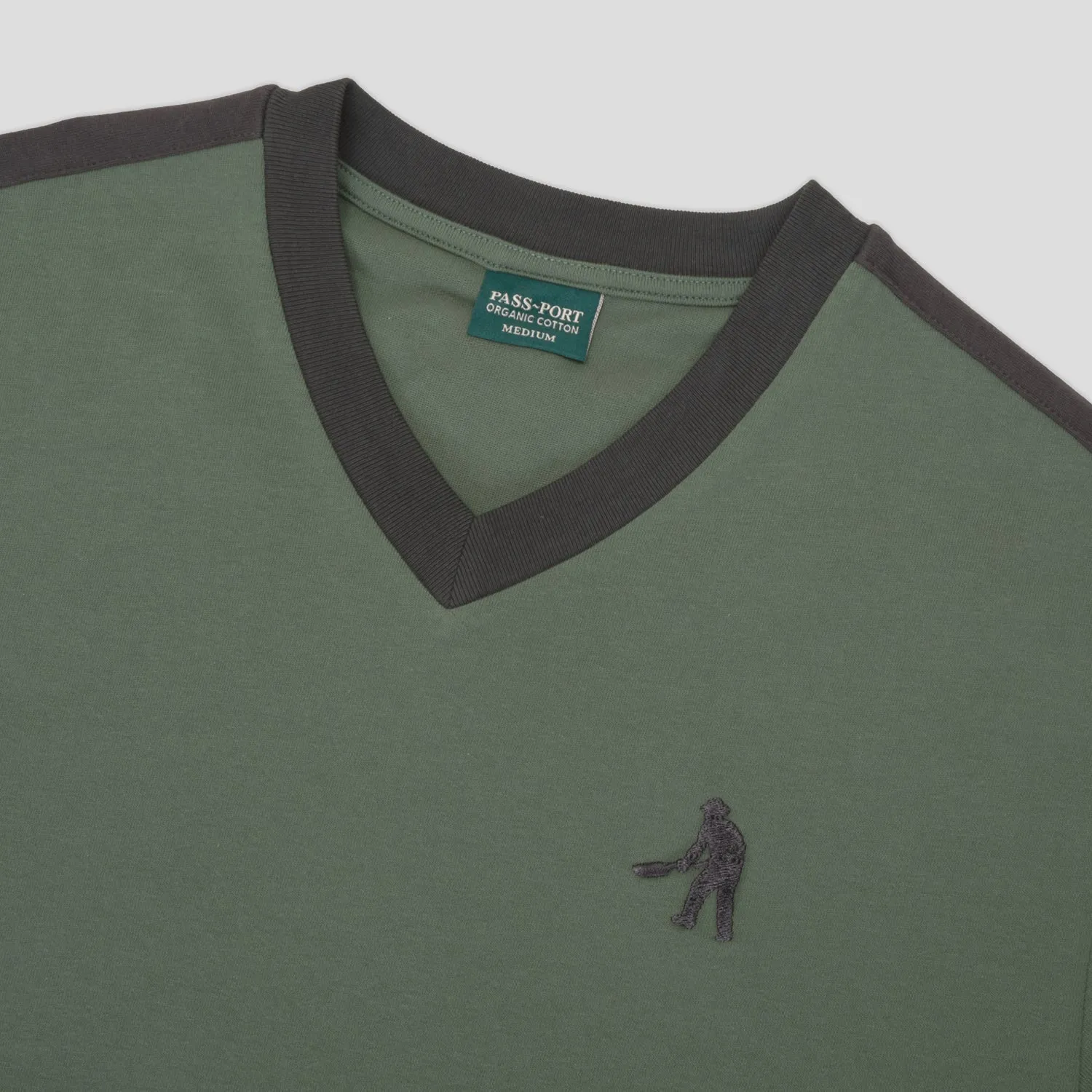 Pass~Port Workers Stripe Organic Cotton Jersey - Gumnut Green Fashion Comfort Streetwear Style