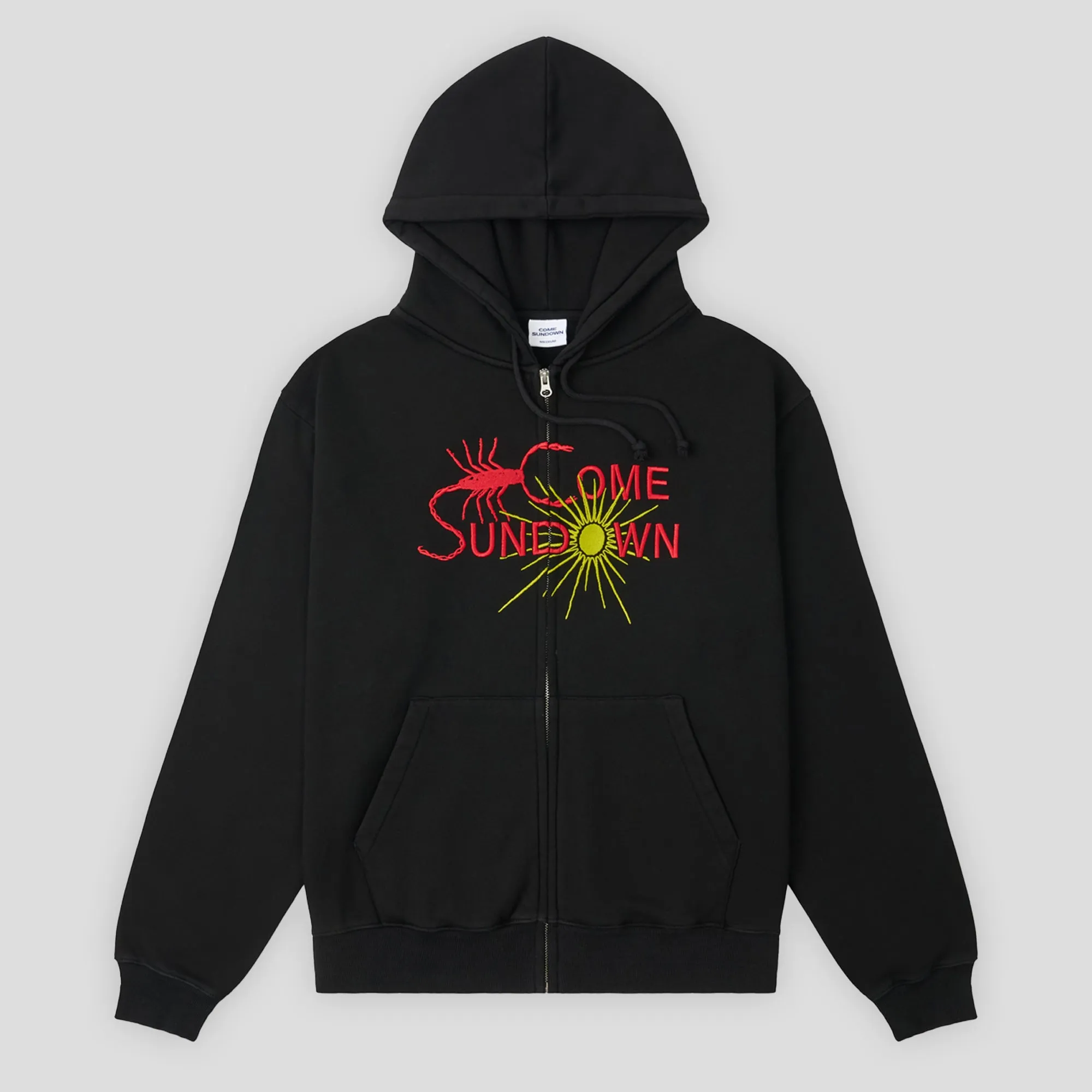 Core Fit Come Sundown Entomology Zip Hood - Black