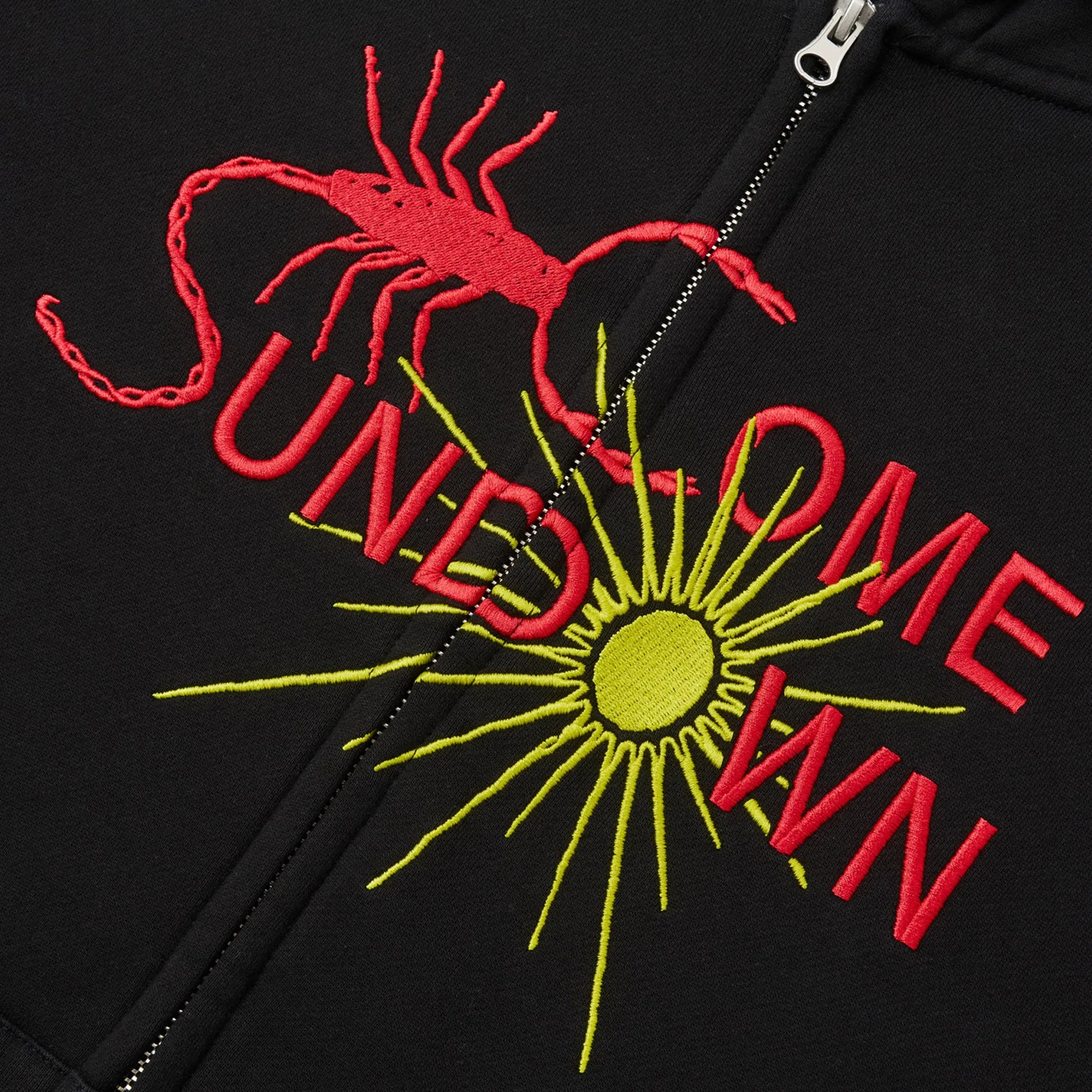 Come Sundown Entomology Zip Hood - Black anti shrinking