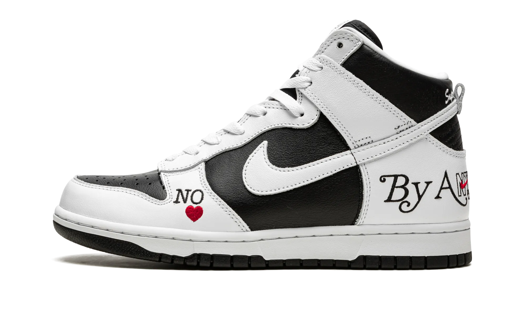 SB Dunk High "Supreme - By Any Means - White/Black" Fun Hike