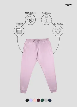 Core Basic Light Pink Joggers | UJ29