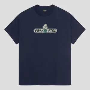 Relaxed Waist Pass~Port Gardenia Tee - Navy