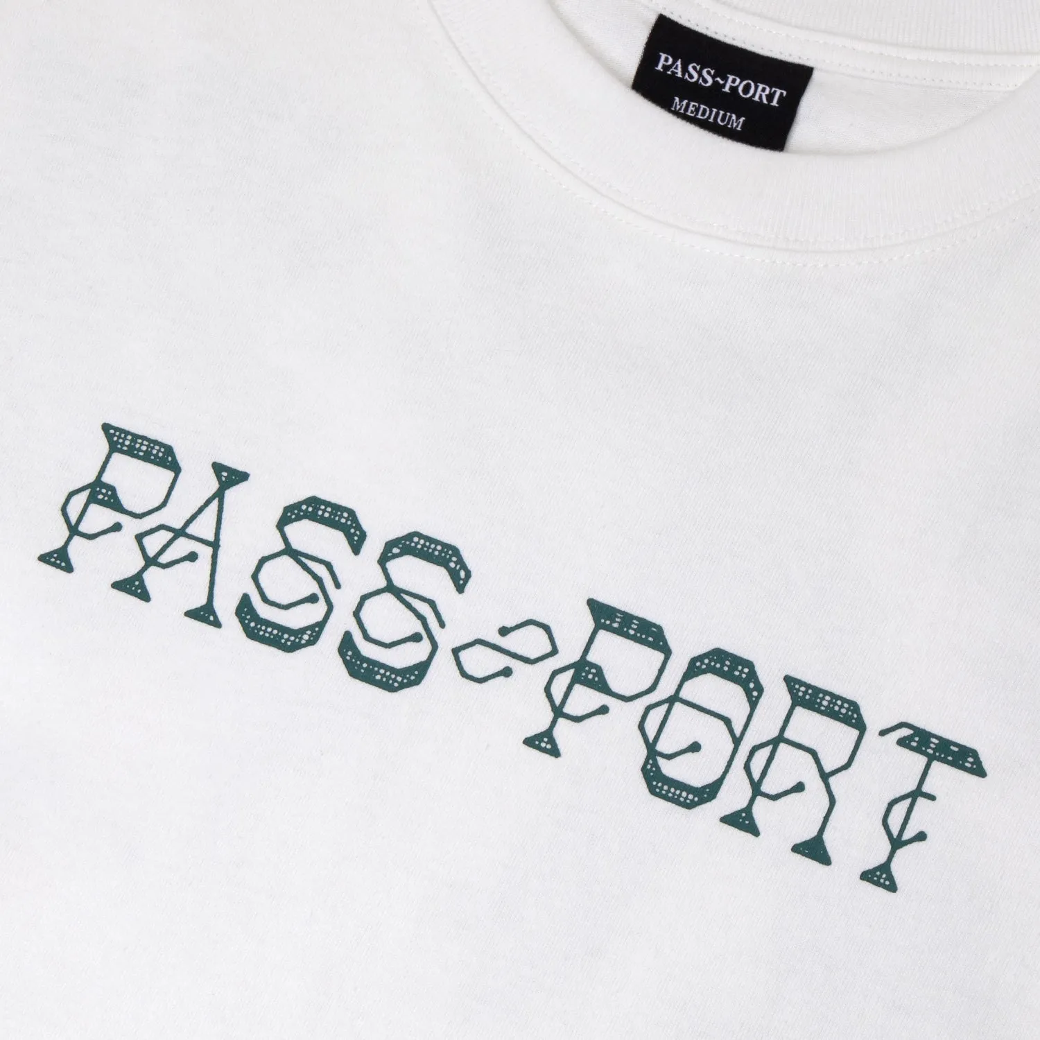 Pass~Port Needlework Tee - White Flex Fit