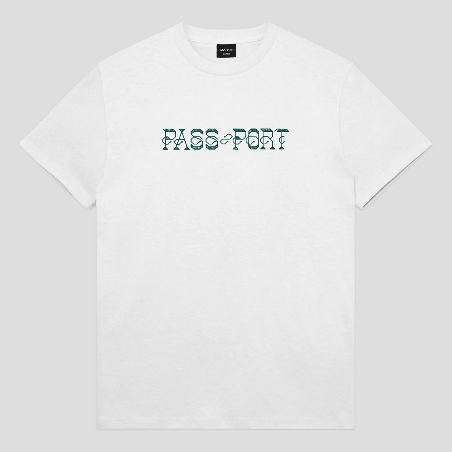 Pass~Port Needlework Tee - White Perfect Comfort