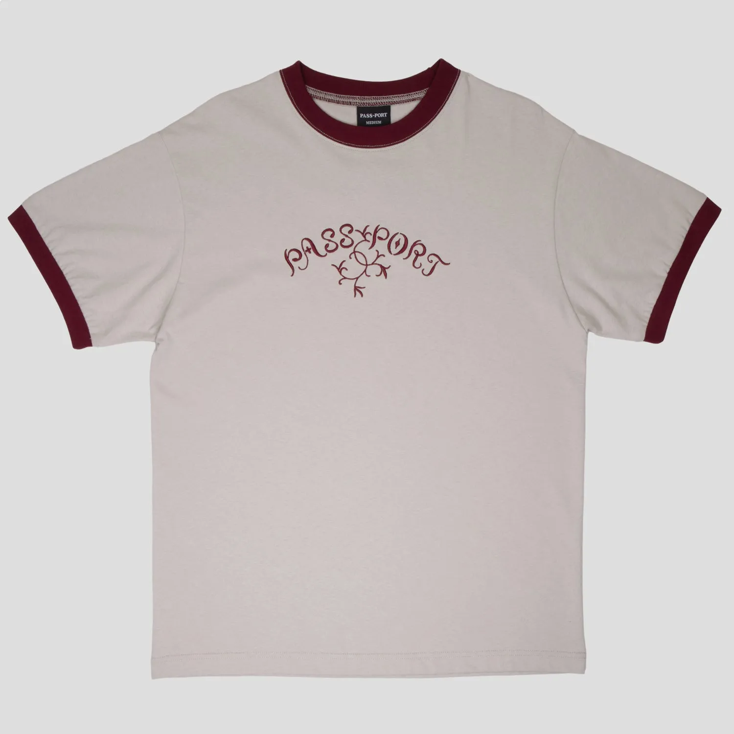 Structured silhouette Pass~Port Arthur Ringer Tee - Stone