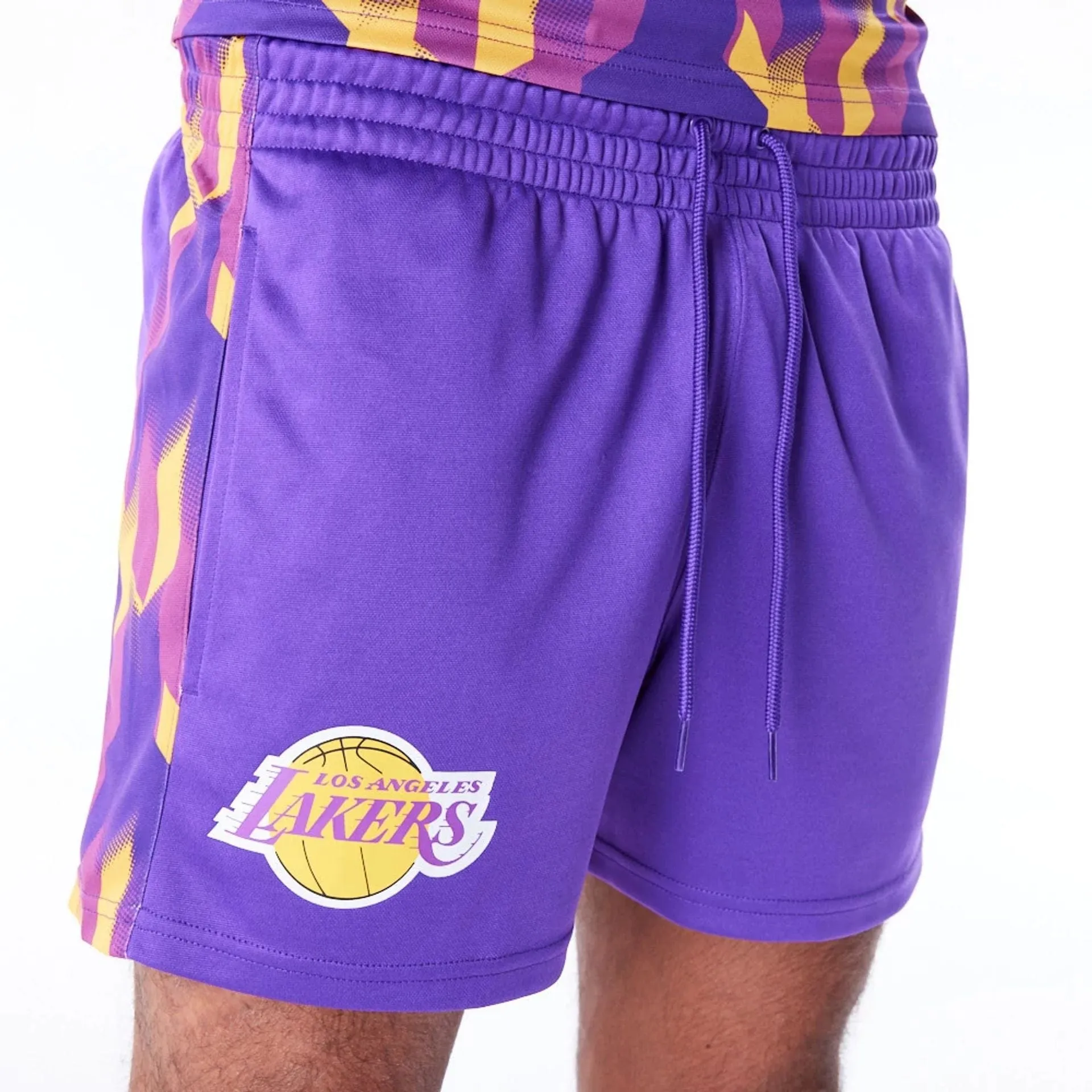 LA Lakers NBA Soccer Purple Short Shorts barbecue outfit Athletic Shorts