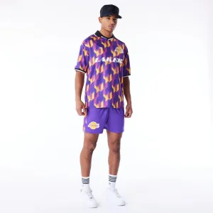 odor - absorbing dress shorts LA Lakers NBA Soccer Purple Short Shorts