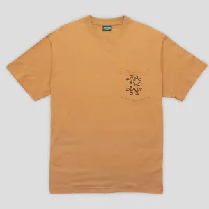 Fashionable Ease Pass~Port Cowpoke Organic Cotton Pocket Tee - Mustard