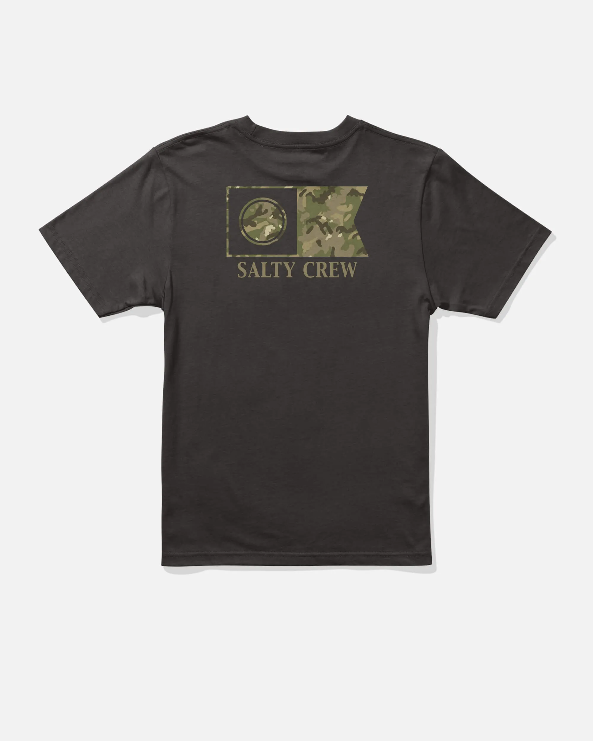 Skinny Fit Comfy Style Flagship Fill Ss Tee - Black