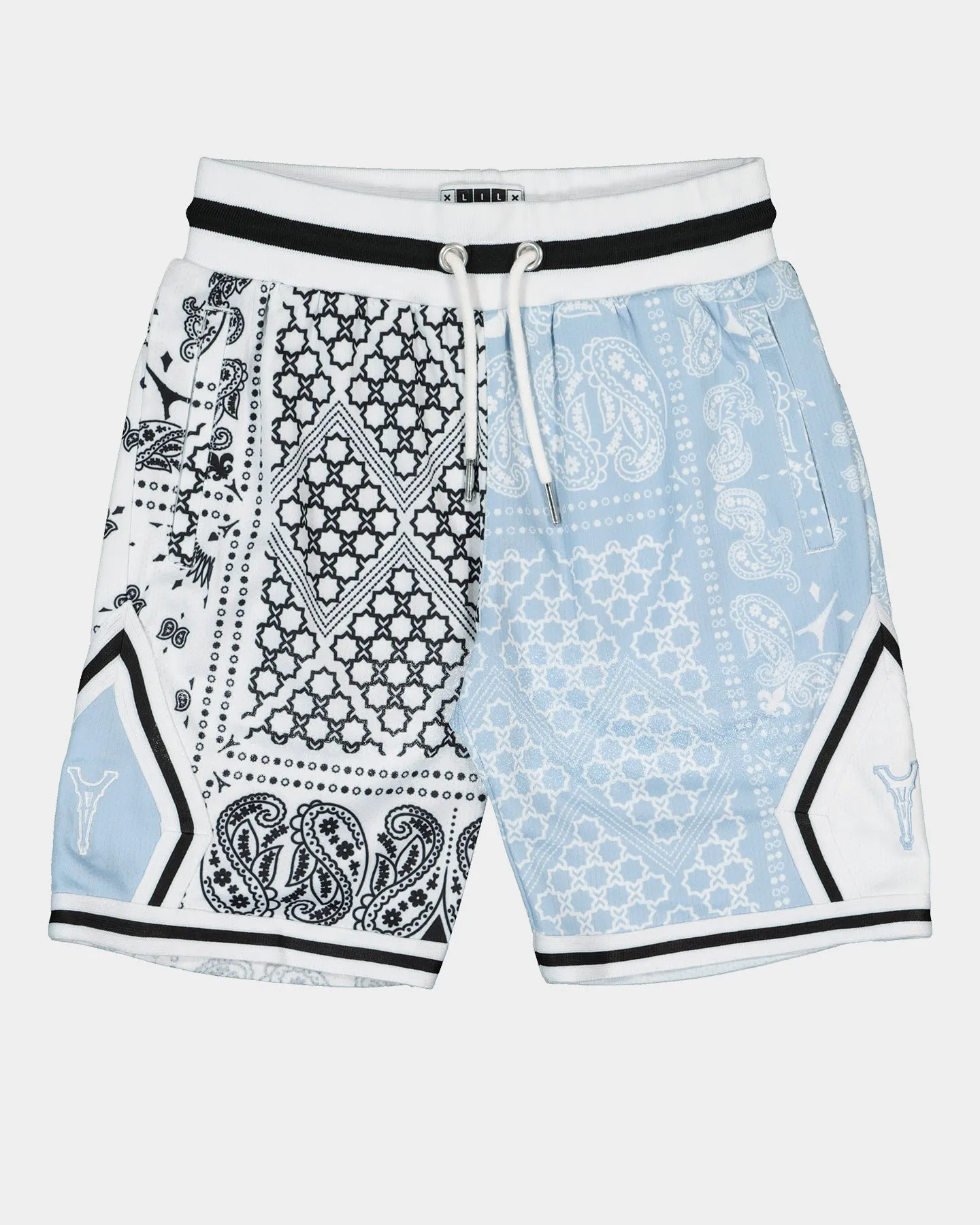 Ultra Breathable Lightweight Shorts Lil Homm?? Kid's BU Basketball Shorts Light Blue/White