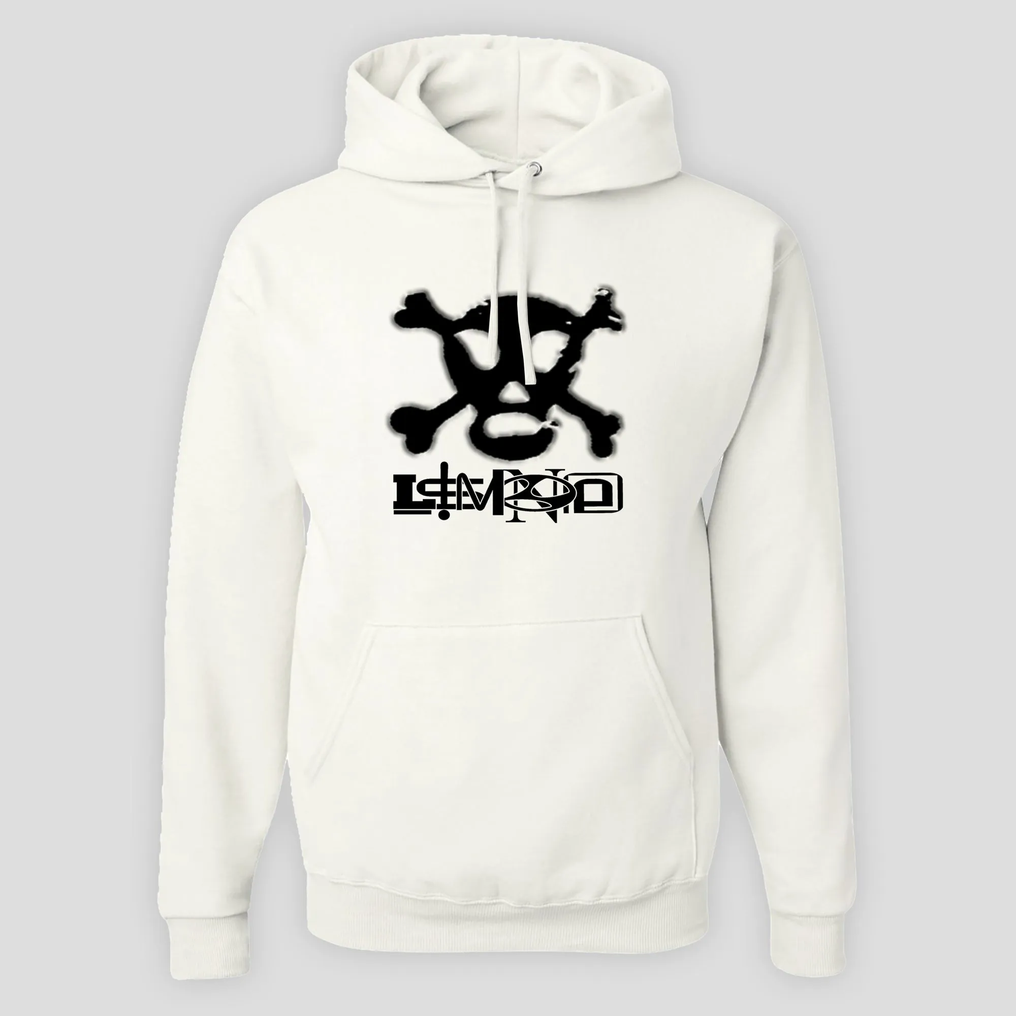 Effortless Hoodie Layer Sporty Limosine Game Over Hood - White