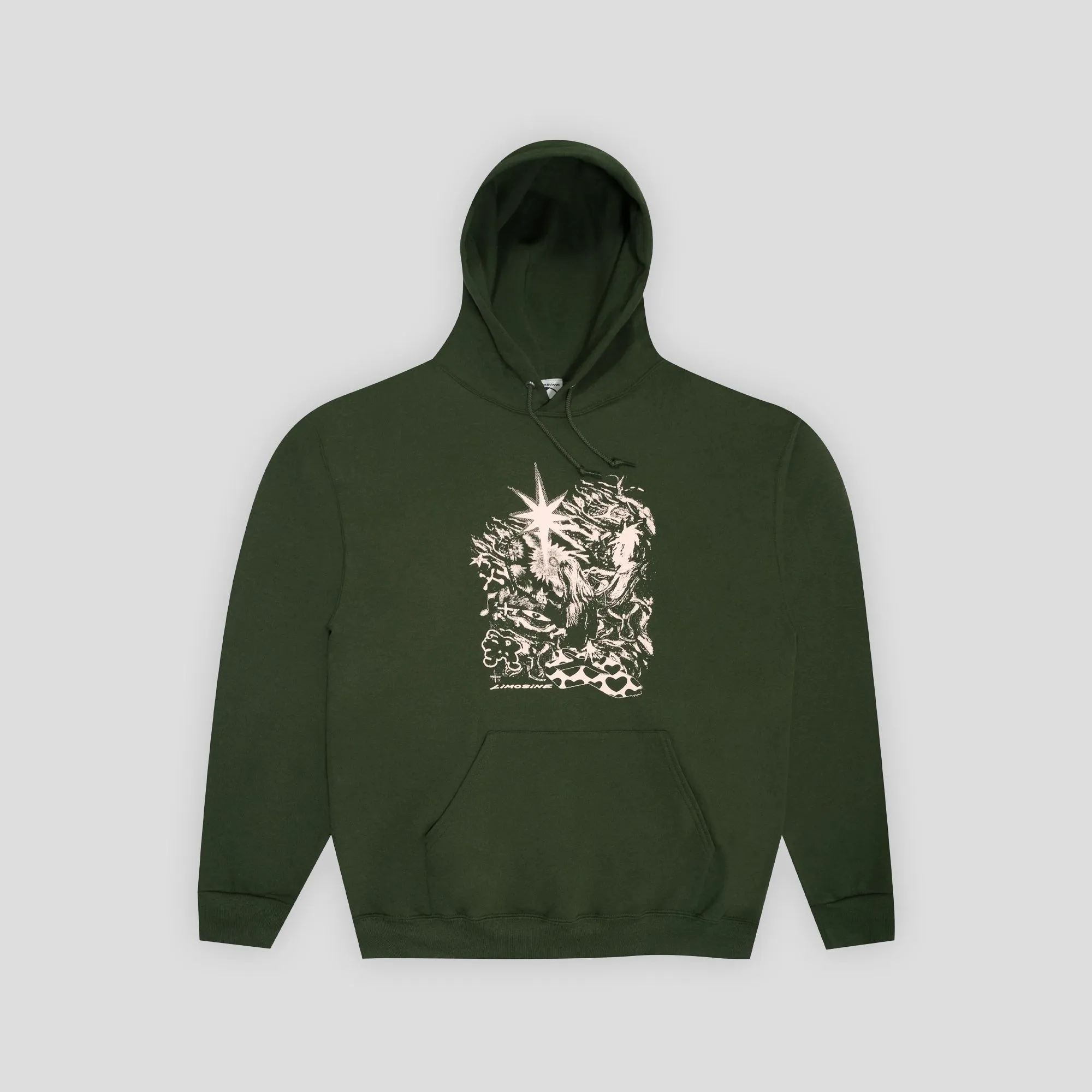 Cold Jog Limosine Hail Fail Hood - Army Green