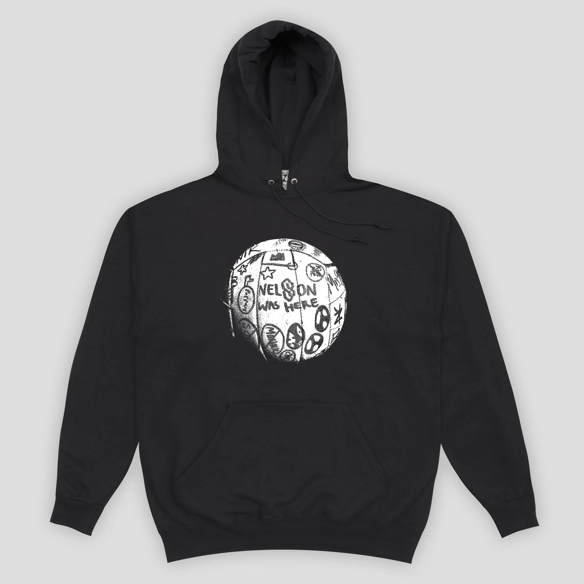 tropical print gemstone accents Limosine Nelson Was Here Hood - Black