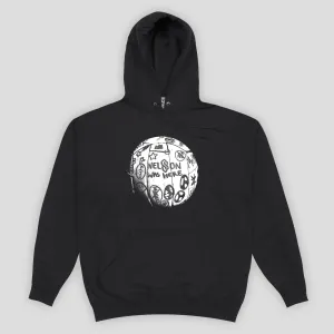 tropical print gemstone accents Limosine Nelson Was Here Hood - Black