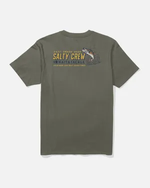 Casual Wear Soft and Cozy Live Bait Ss Tee - Dusty Olive