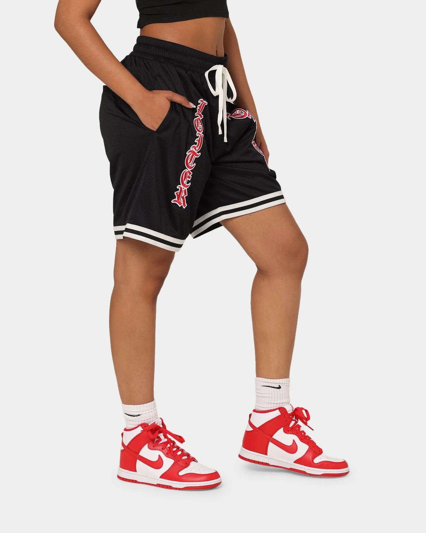 Loiter Script Ball Shorts Black Body Friendly Bold colors