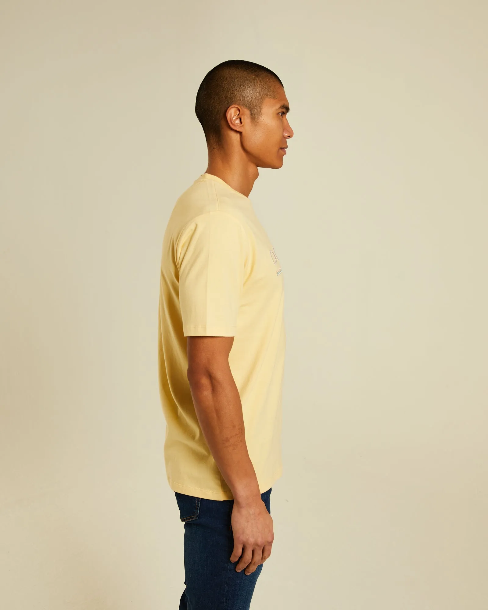 Fenton Tee Lemon Sorbet Bold Look Performance Stretch