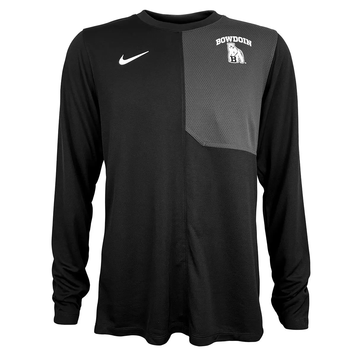 SlimFitDesign Stylish Layer Look Long-Sleeved Coach Tee with Bear from Nike