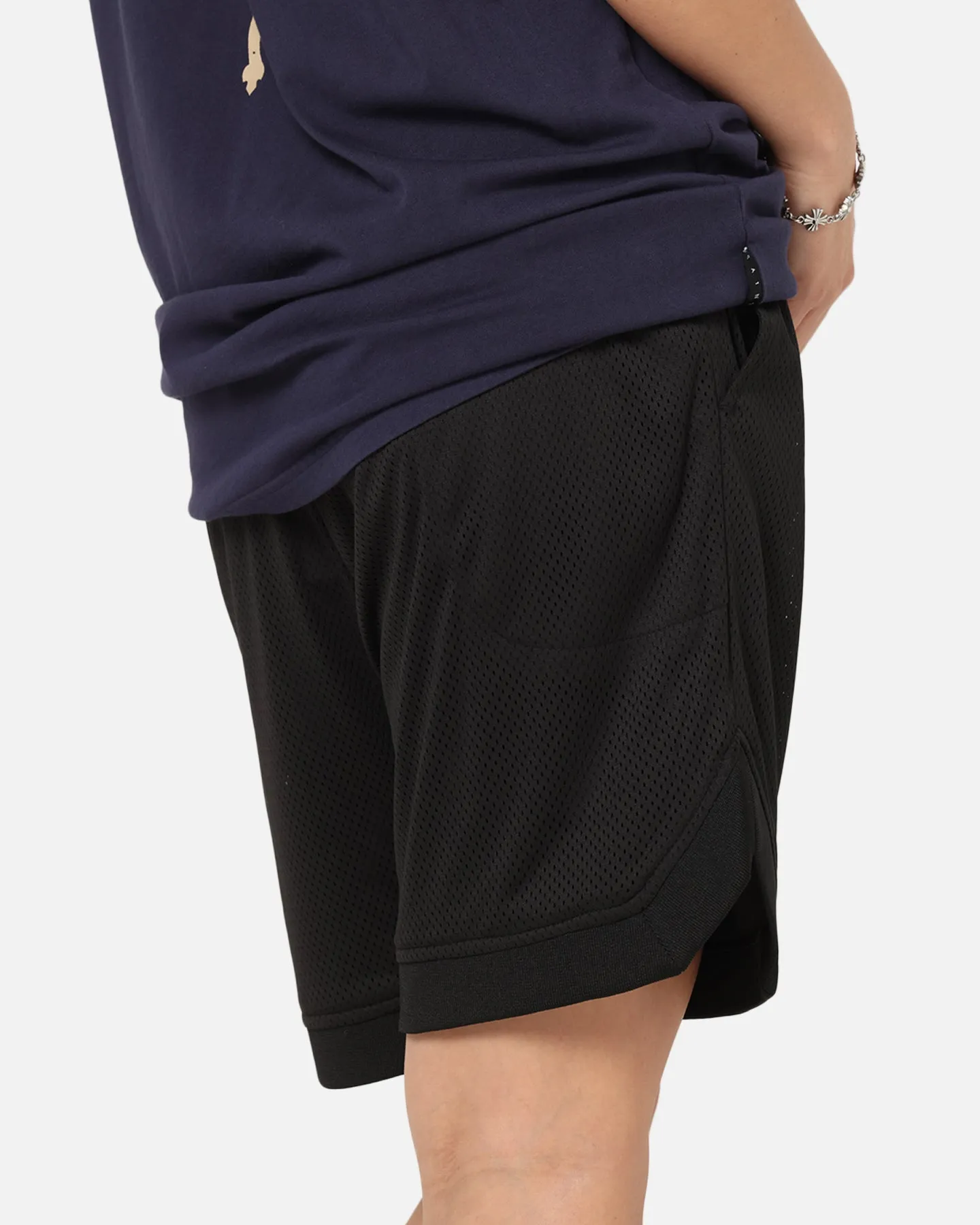 handmade touch Saint Morta Gothic Stack Basketball Shorts Black