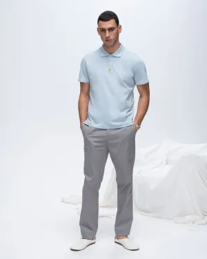 Trend-Driven Soft Wear Classic Jersey Polo - Blue