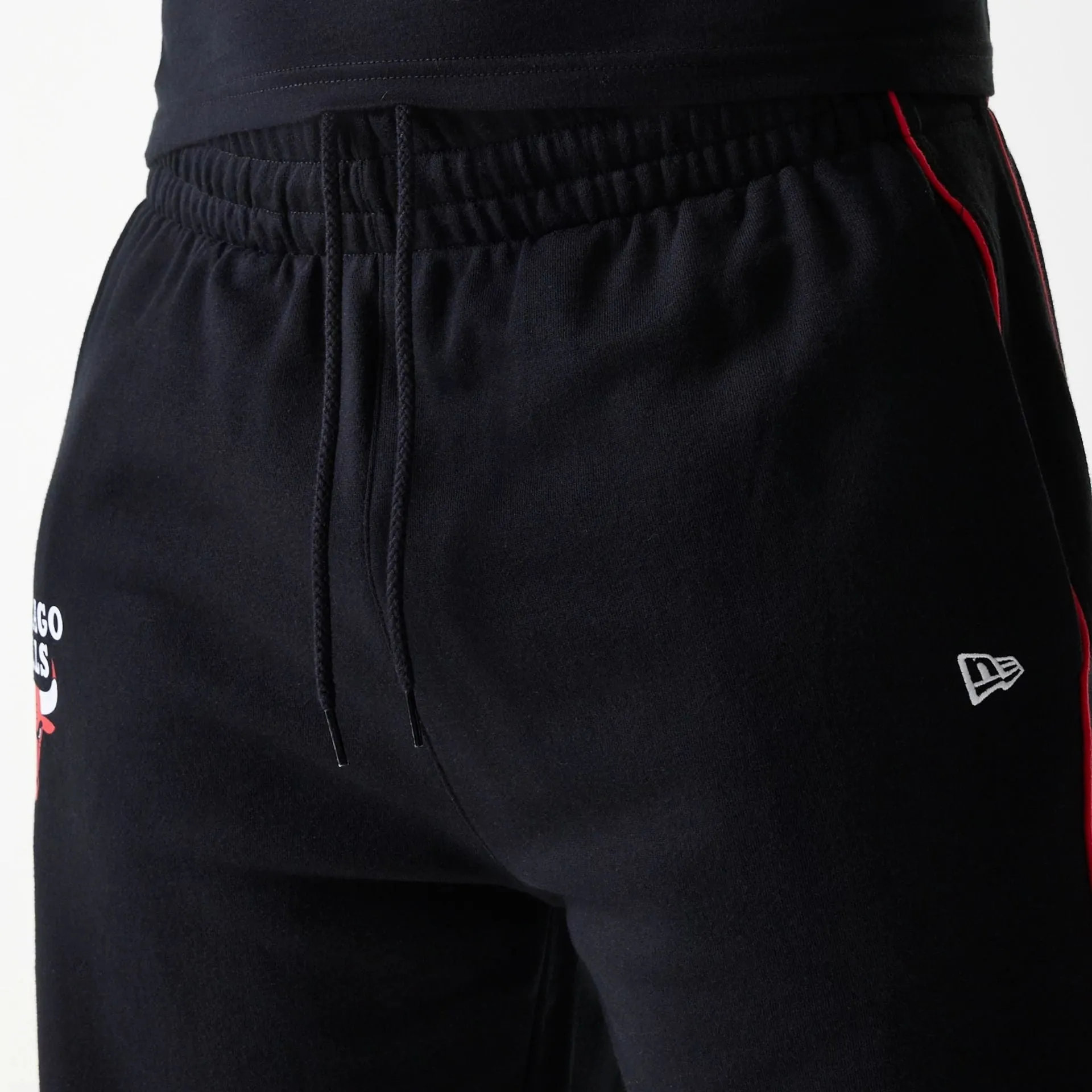 Chicago Bulls NBA Piping Black Shorts Chill Style Pajamas