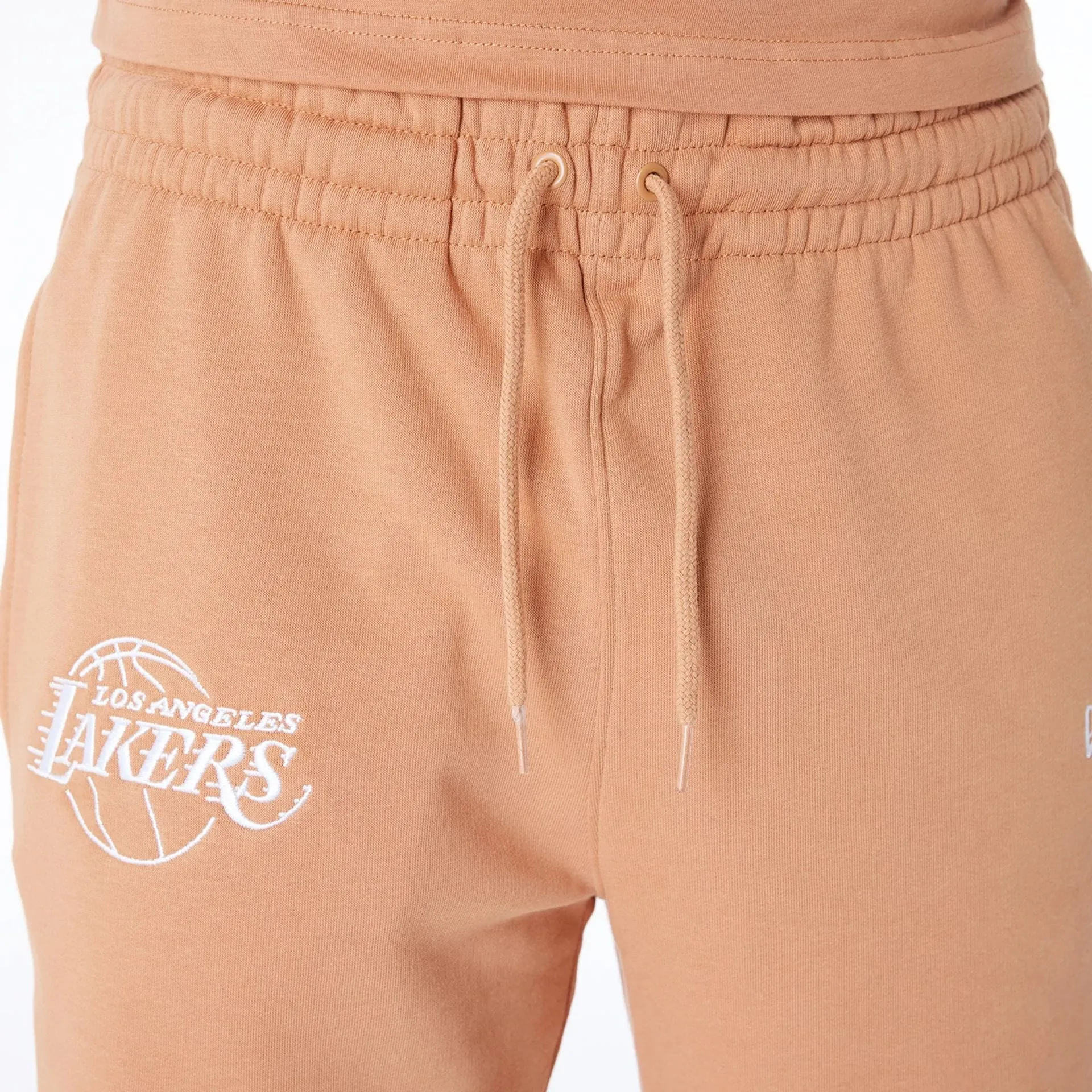 Non Binding Waistline Beach Wear LA Lakers NBA League Essential Dark Beige Shorts