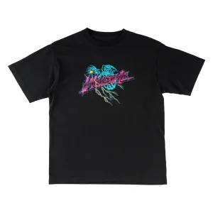 Ethically Sourced Materials Relaxed Everyday Wear Magnetic Garment-Dyed Boxy Tee - Black