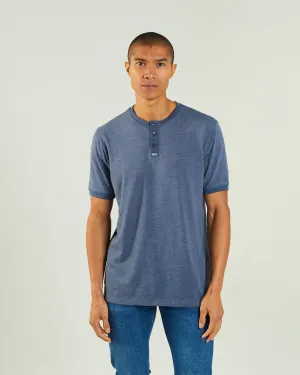 Comfy and Versatile AntiBacterialTreatment Marcel Tee Steel Indigo