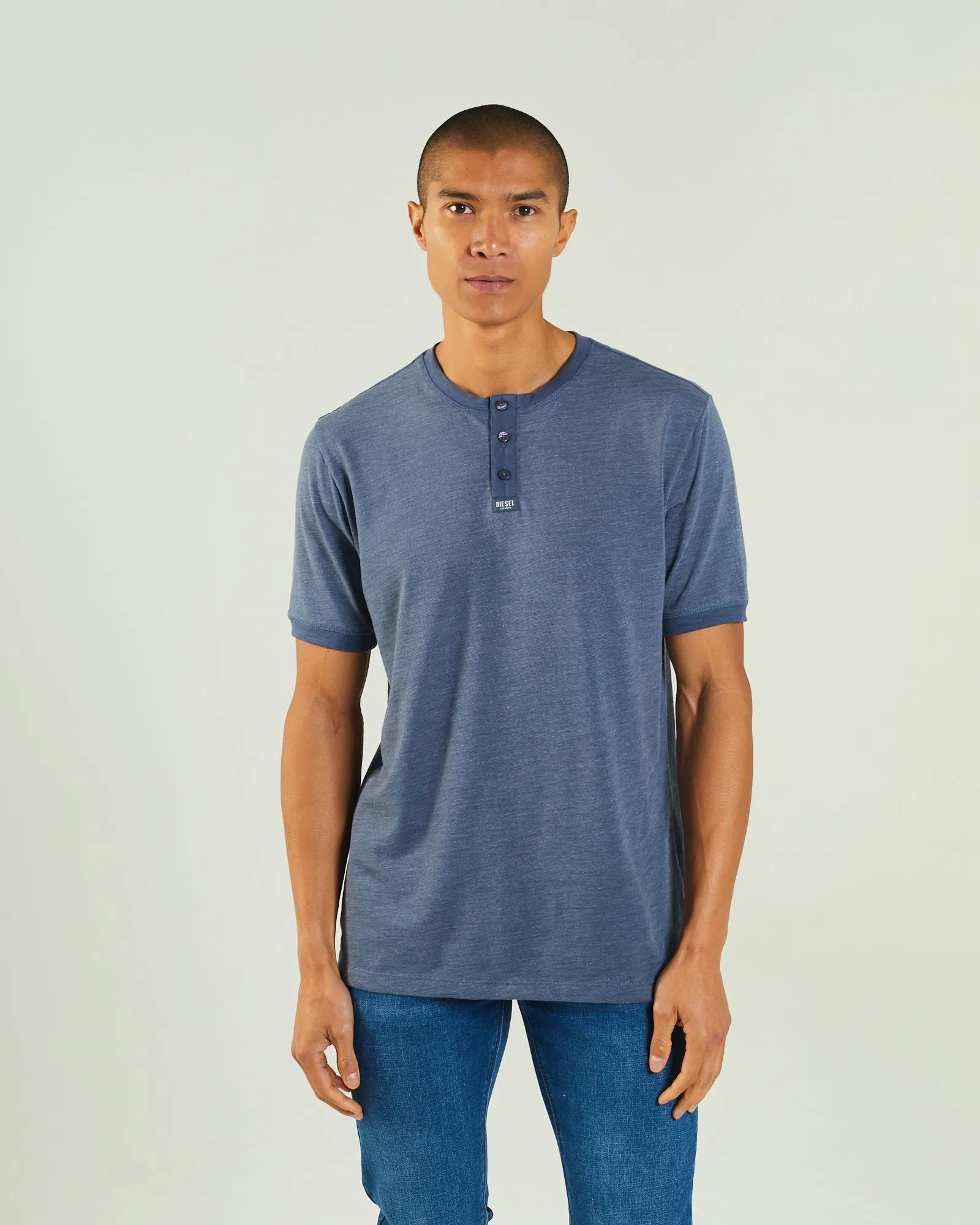 Comfy and Versatile AntiBacterialTreatment Marcel Tee Steel Indigo