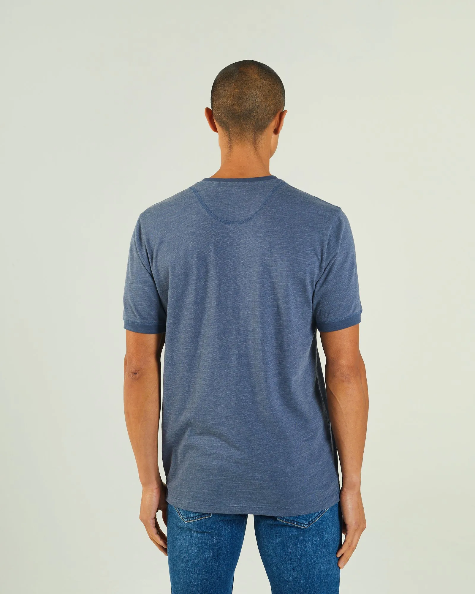 Marcel Tee Steel Indigo hypoallergenic material