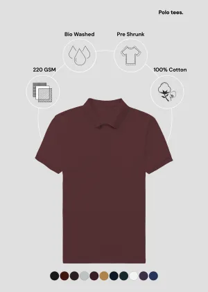 Maroon Men's Polo | MP25 Chic Layer
